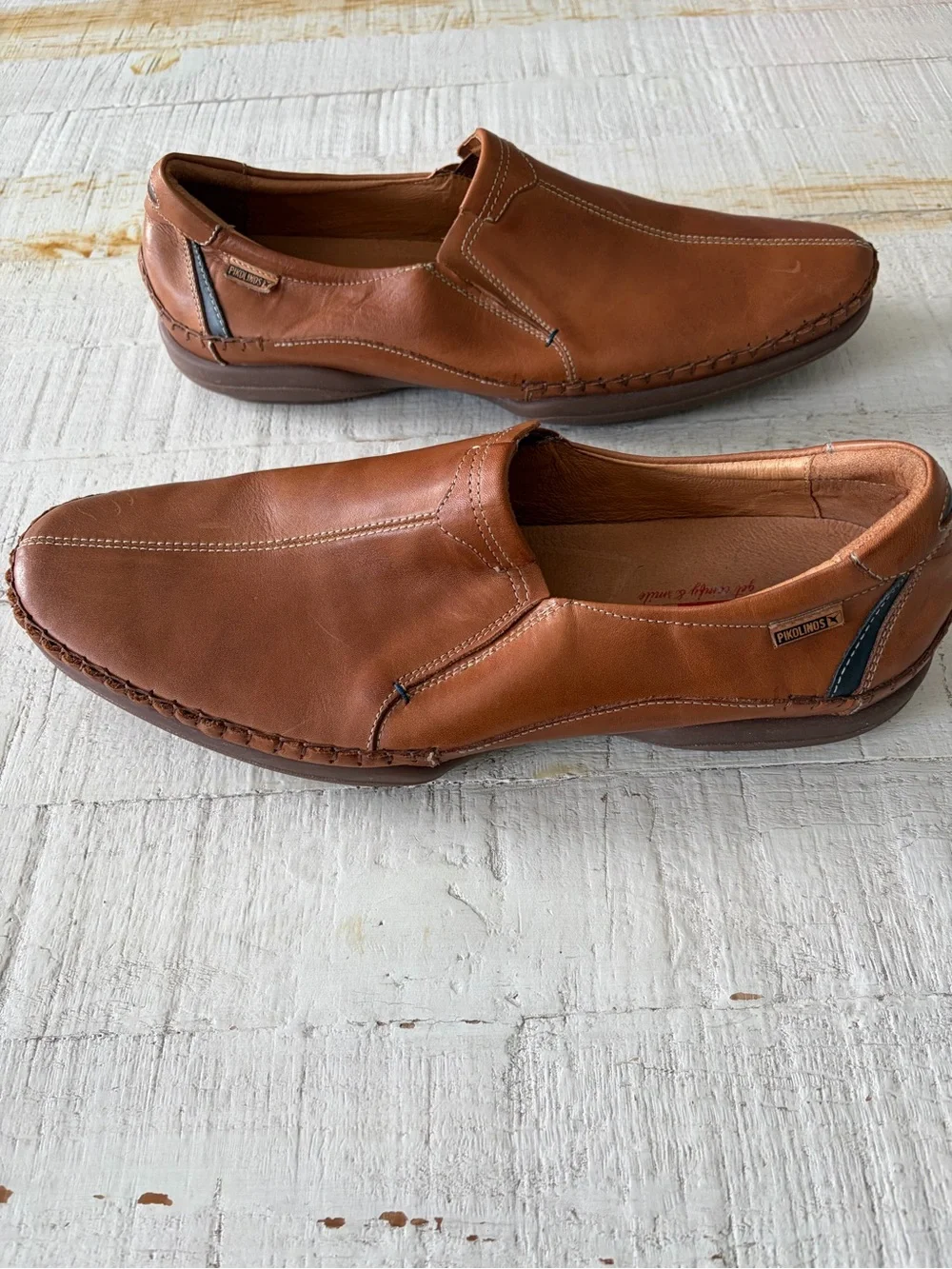 Pikolinos Puerto Rico Men's Brown Leather Loafer EU size 46 US size 12 Moccasin